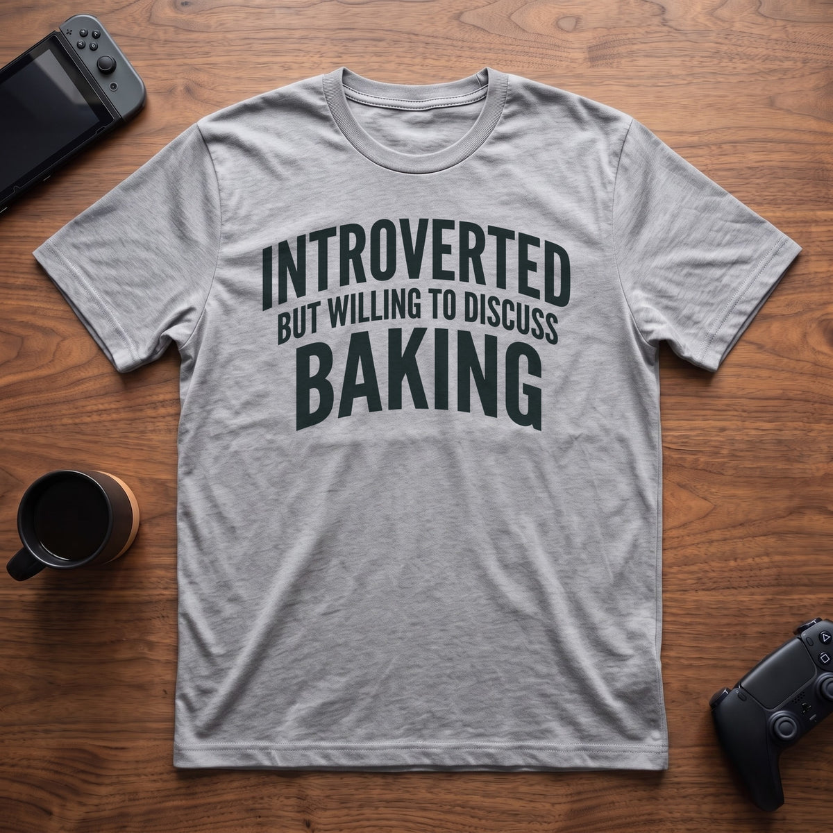 Discuss Baking T-Shirt - Sport Grey