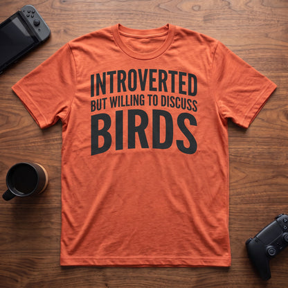Discuss Birds T-Shirt - Heather Orange