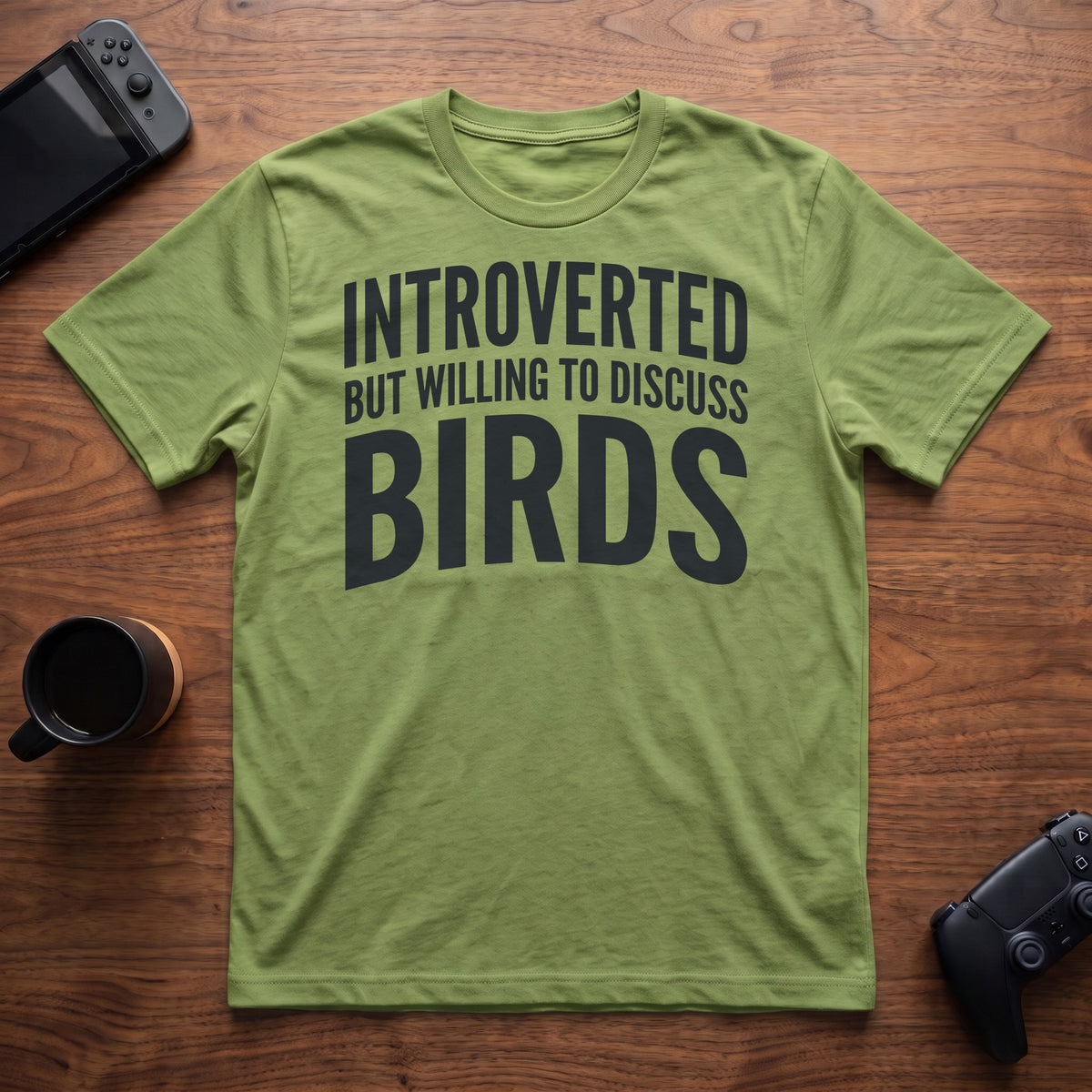 Discuss Birds T-Shirt - Lime