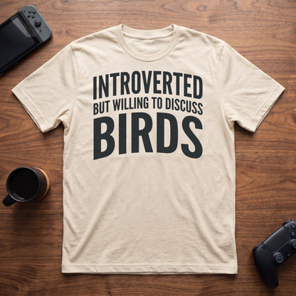 Discuss Birds T-Shirt - Natural