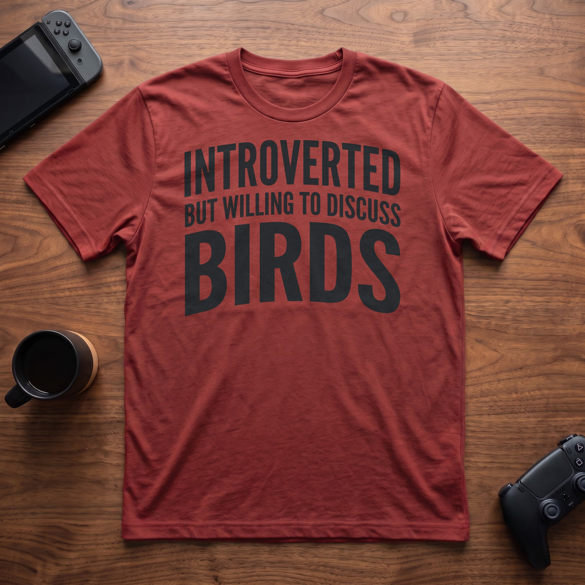 Discuss Birds T-Shirt - Red