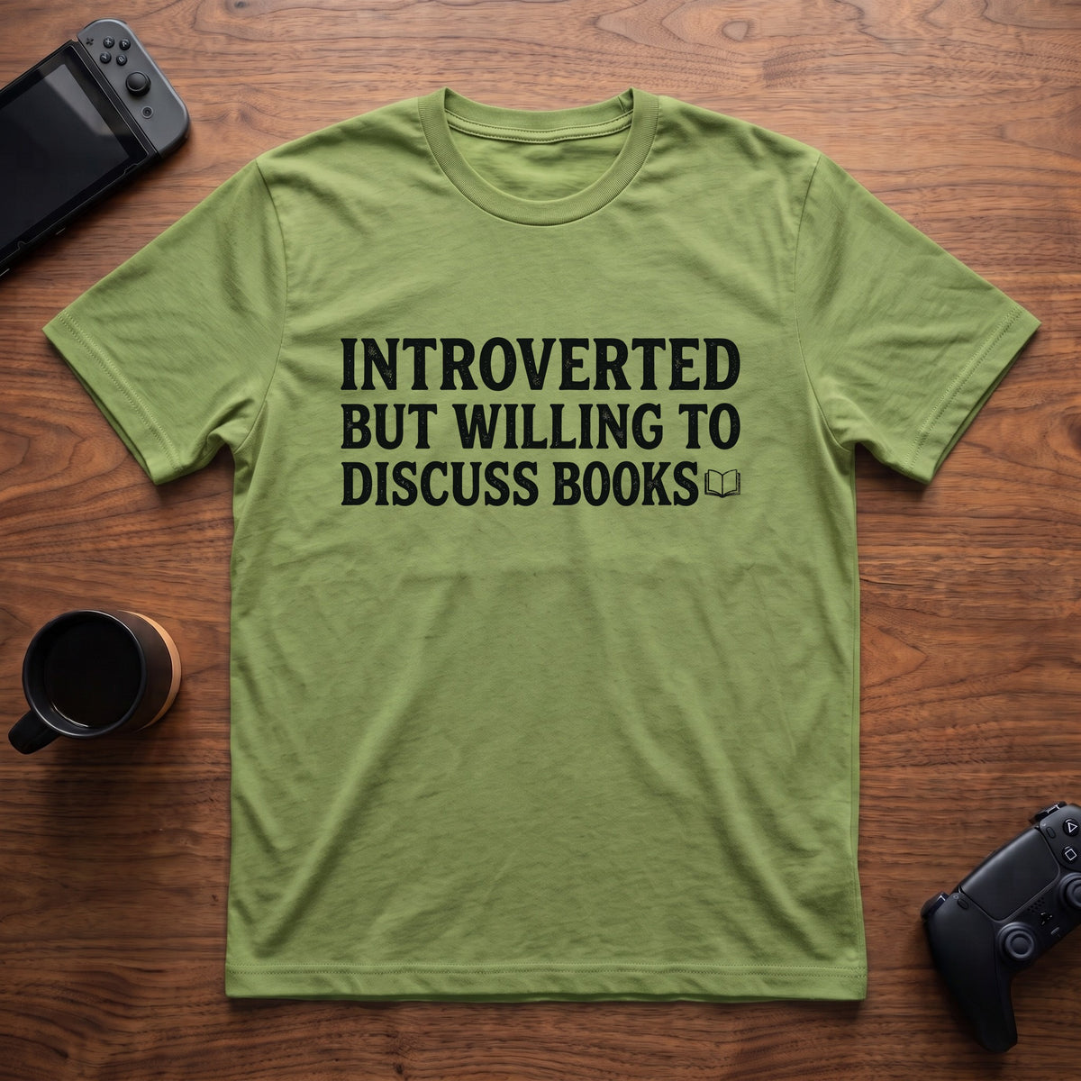 Discuss Books T-Shirt - Lime