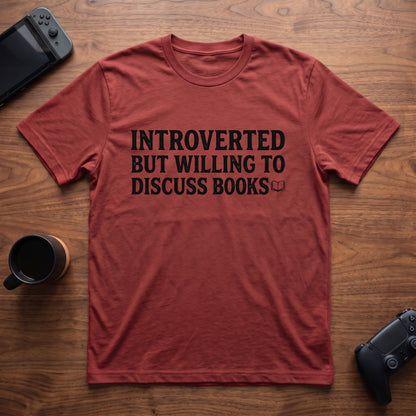 Discuss Books T-Shirt - Red