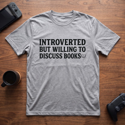 Discuss Books T-Shirt - Sport Grey