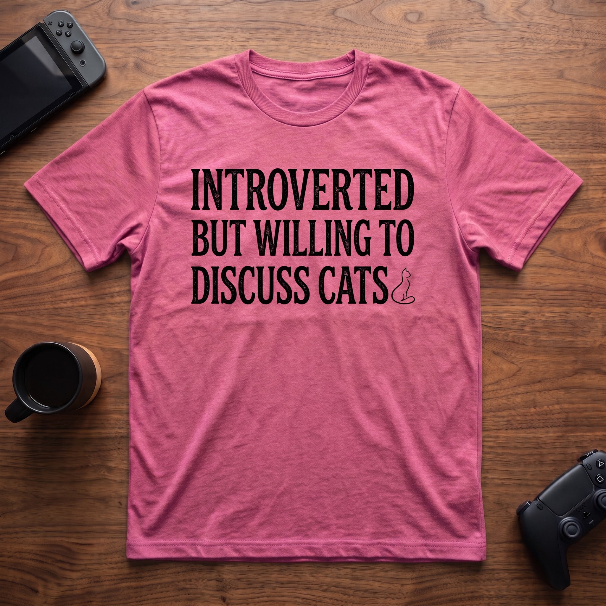 discuss-cats-t-shirt - Heather Berry