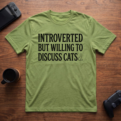 discuss-cats-t-shirt - Lime