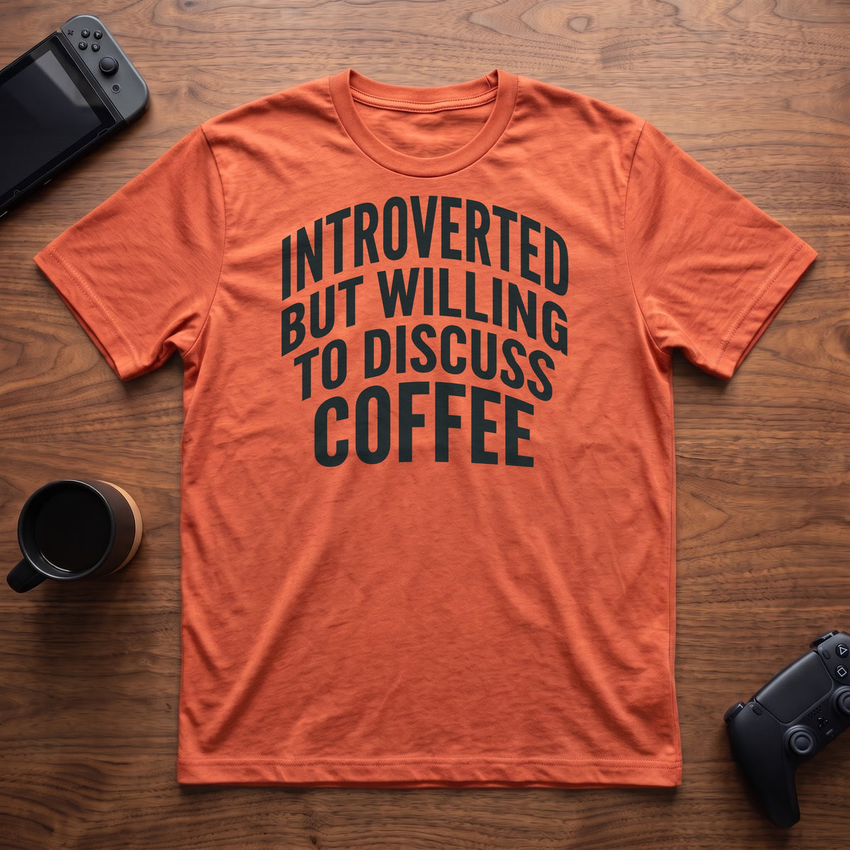 Discuss Coffee T-Shirt - Heather Orange