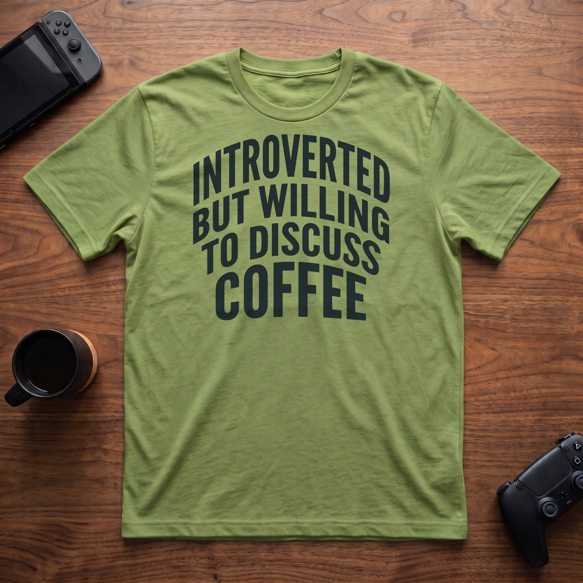 Discuss Coffee T-Shirt - Lime