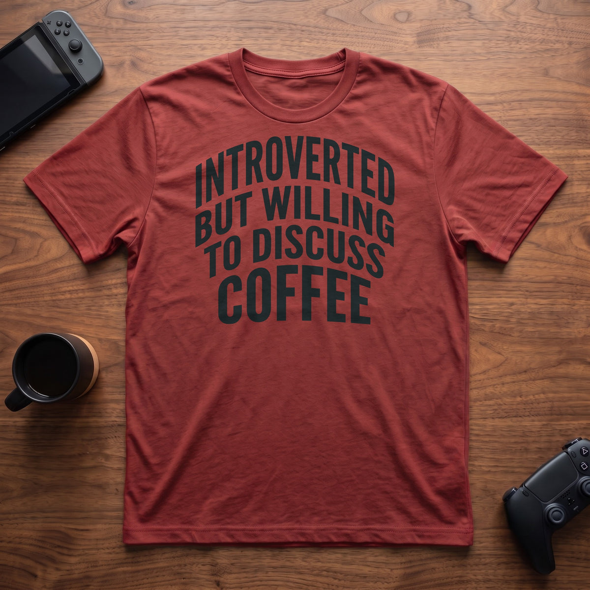 Discuss Coffee T-Shirt - Red