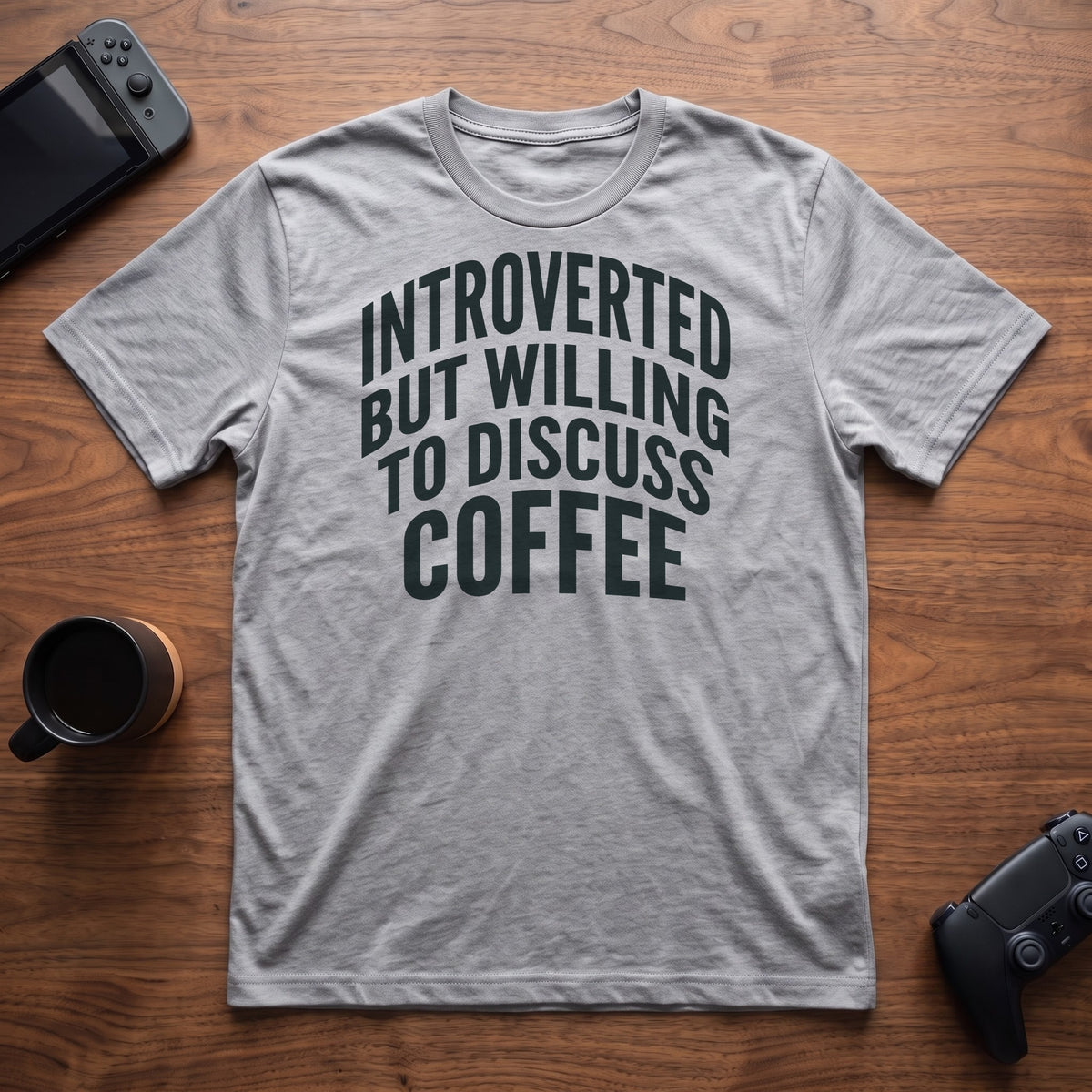 Discuss Coffee T-Shirt - Sport Grey