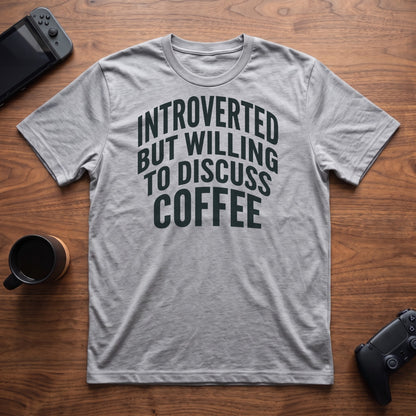Discuss Coffee T-Shirt - Sport Grey