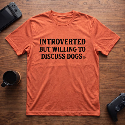 Discuss Dogs T-Shirt - Heather Orange