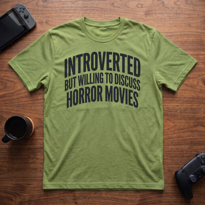 Discuss Horror Movies T-Shirt - Lime