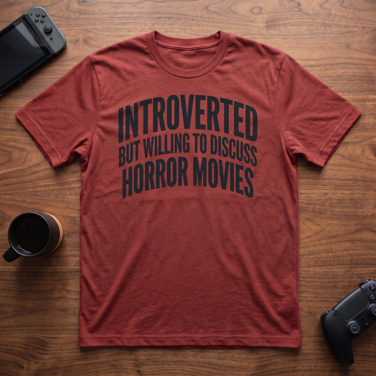 Discuss Horror Movies T-Shirt - Red