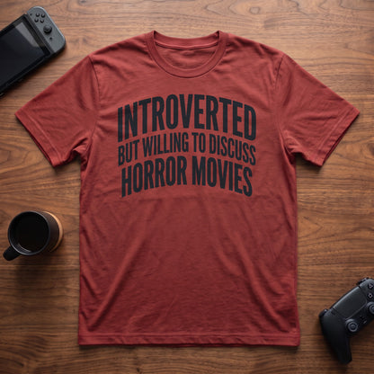 Discuss Horror Movies T-Shirt - Red