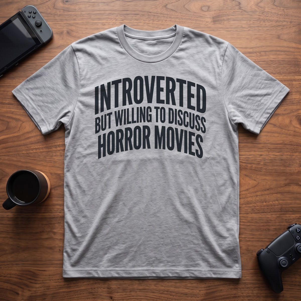 Discuss Horror Movies T-Shirt - Sport Grey