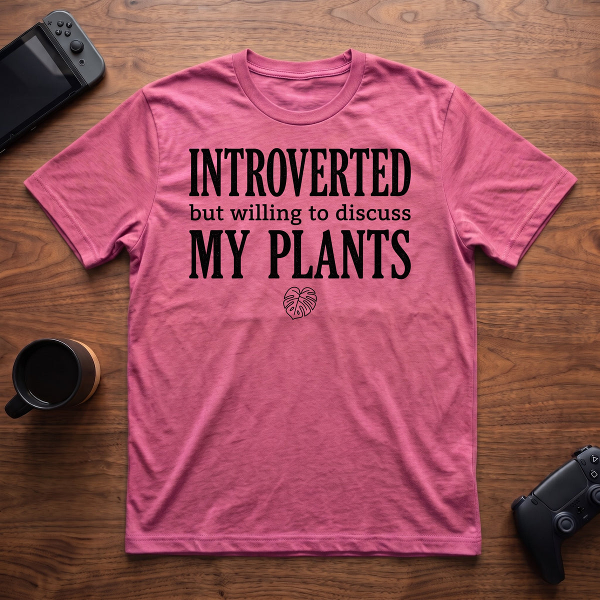 Discuss Plants T-Shirt - Heather Berry