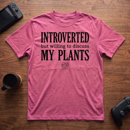 Discuss Plants T-Shirt - Heather Berry