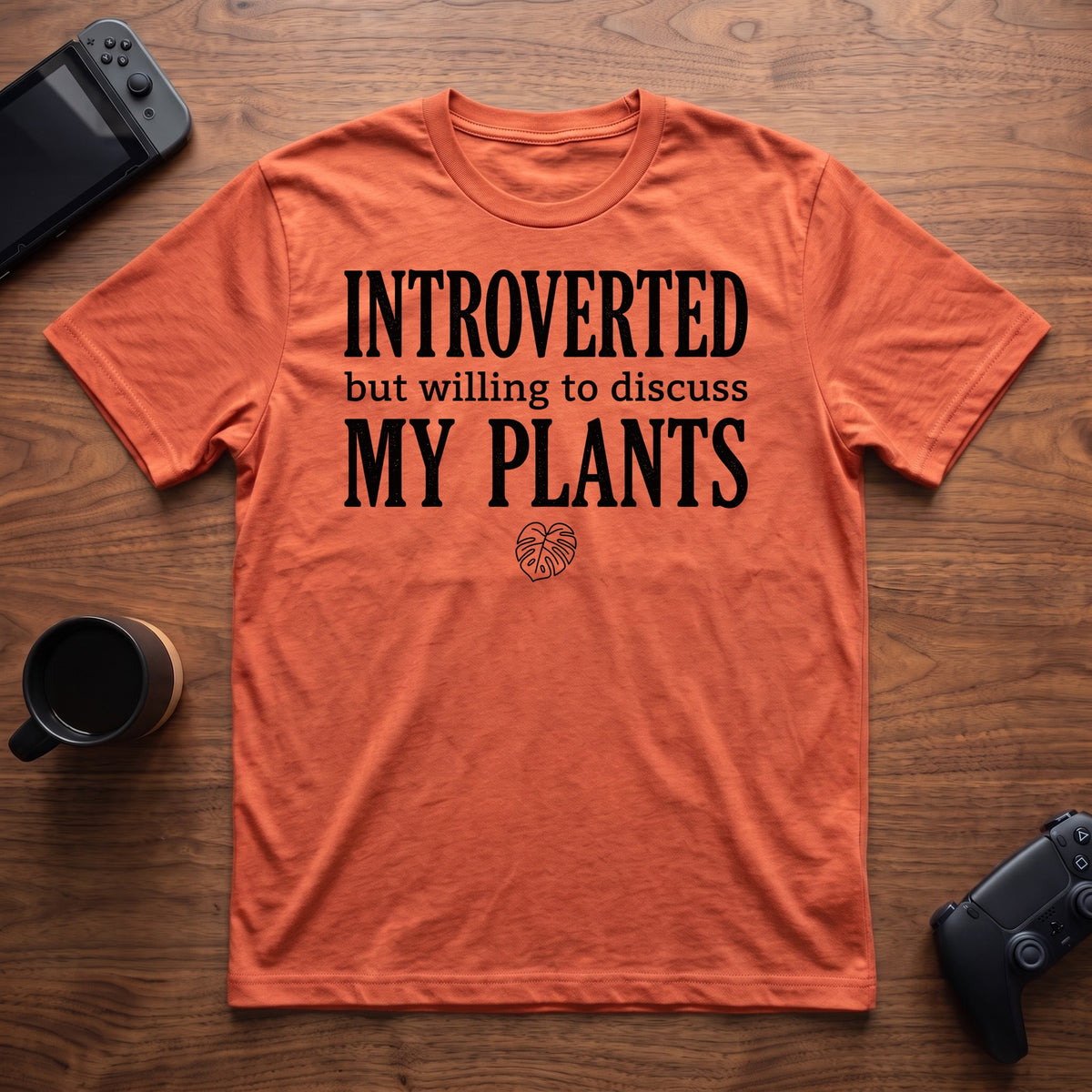 Discuss Plants T-Shirt - Heather Orange