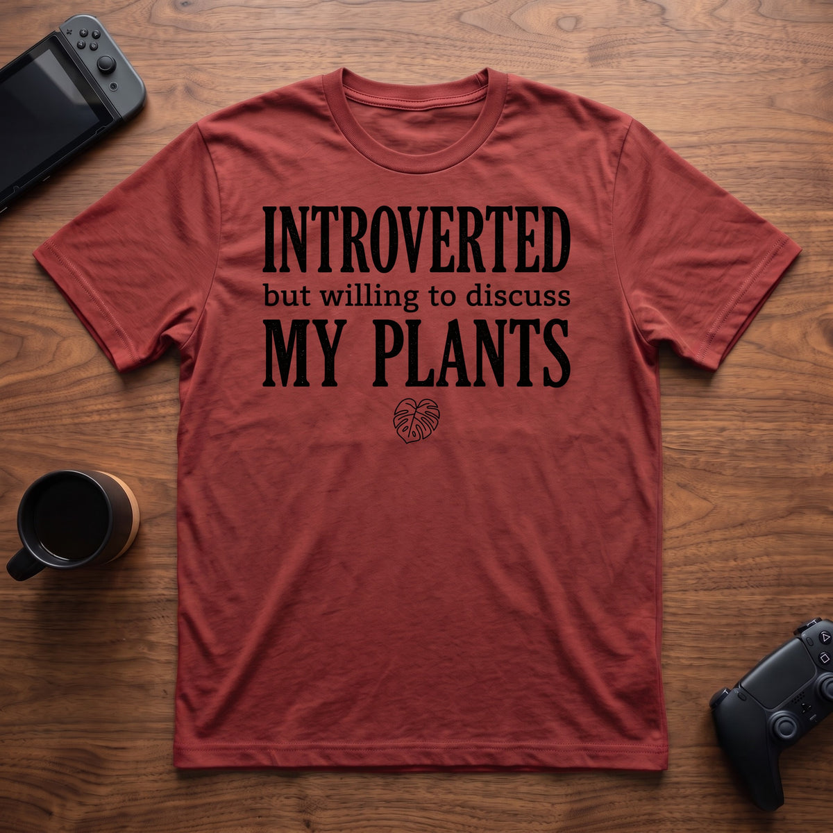 Discuss Plants T-Shirt - Red