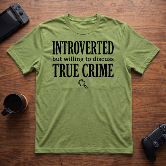 Discuss True Crime T-Shirt - Lime