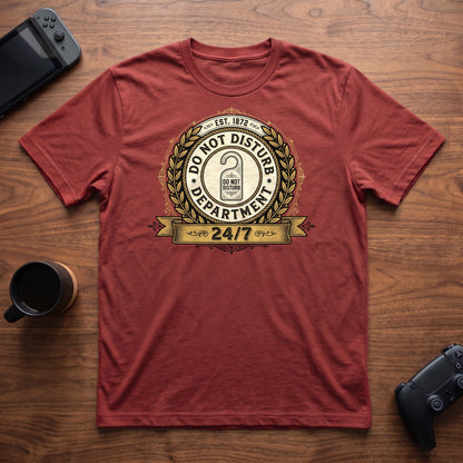Do Not Disturb Department T-Shirt - Red