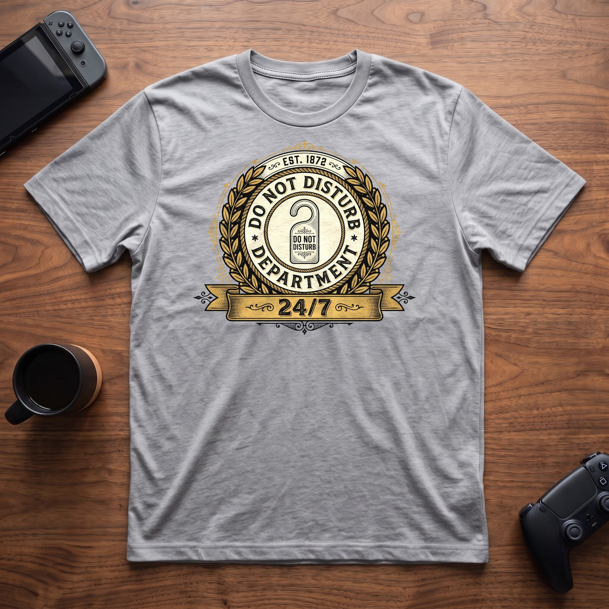 Do Not Disturb Department T-Shirt - Sport Grey