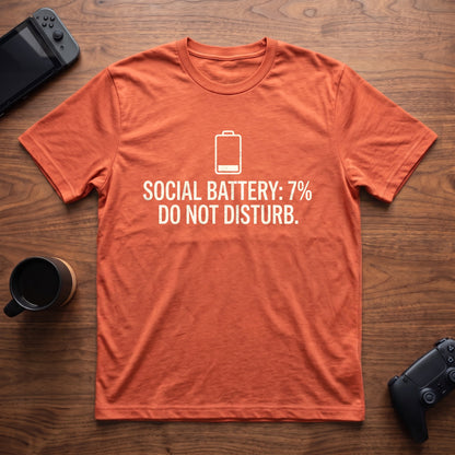 Do Not Disturb T-Shirt - Heather Orange