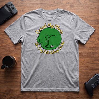 Dog Fell Asleep T-Shirt - Sport Grey