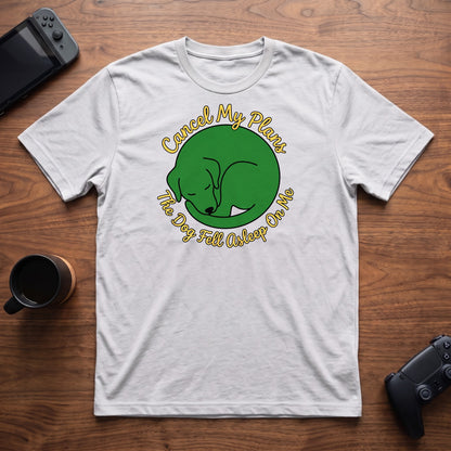 Dog Fell Asleep T-Shirt - White