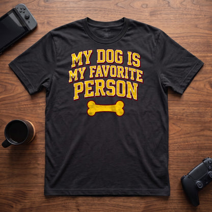 Dog Is My Fav T-Shirt - Black