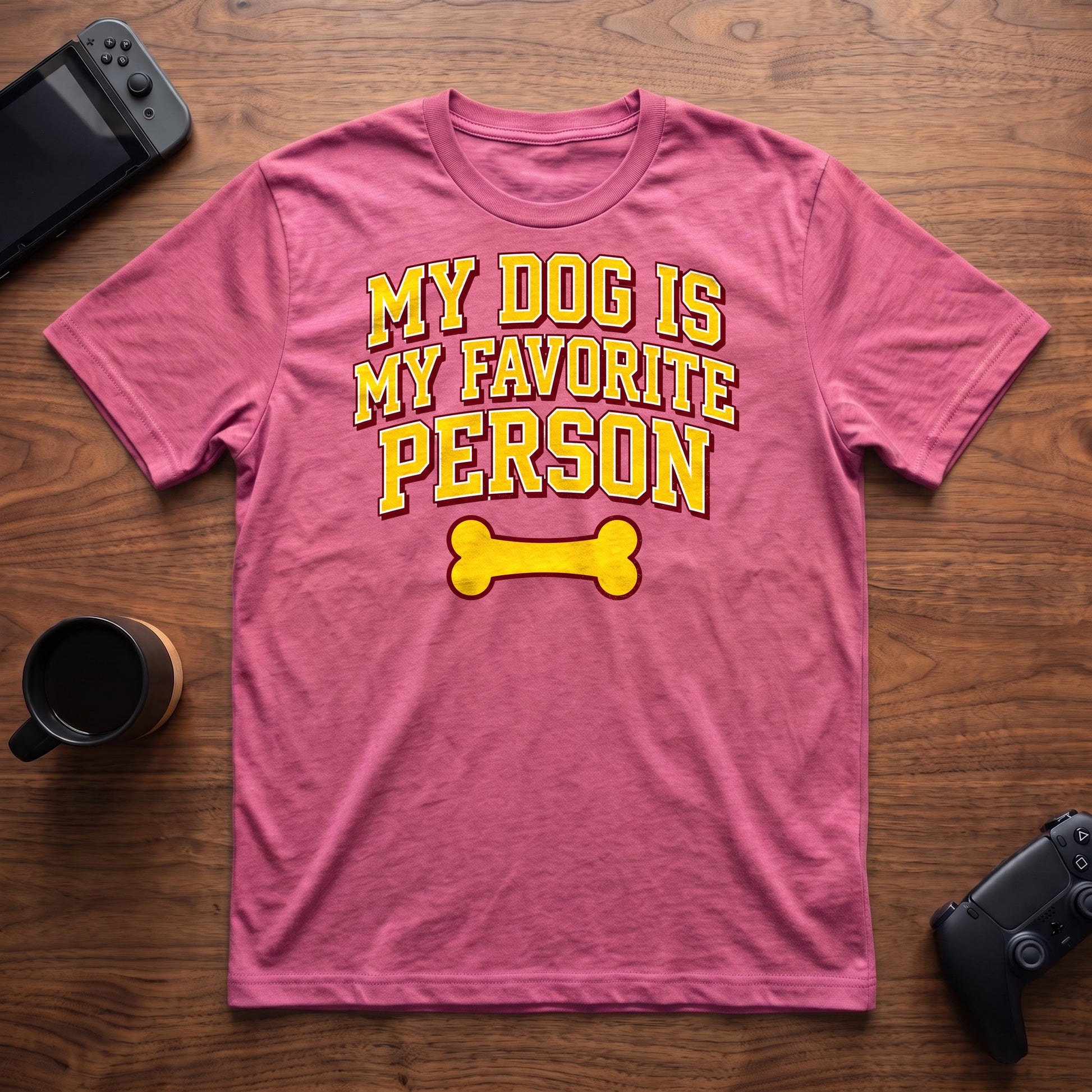 Dog Is My Fav T-Shirt - Heather Berry