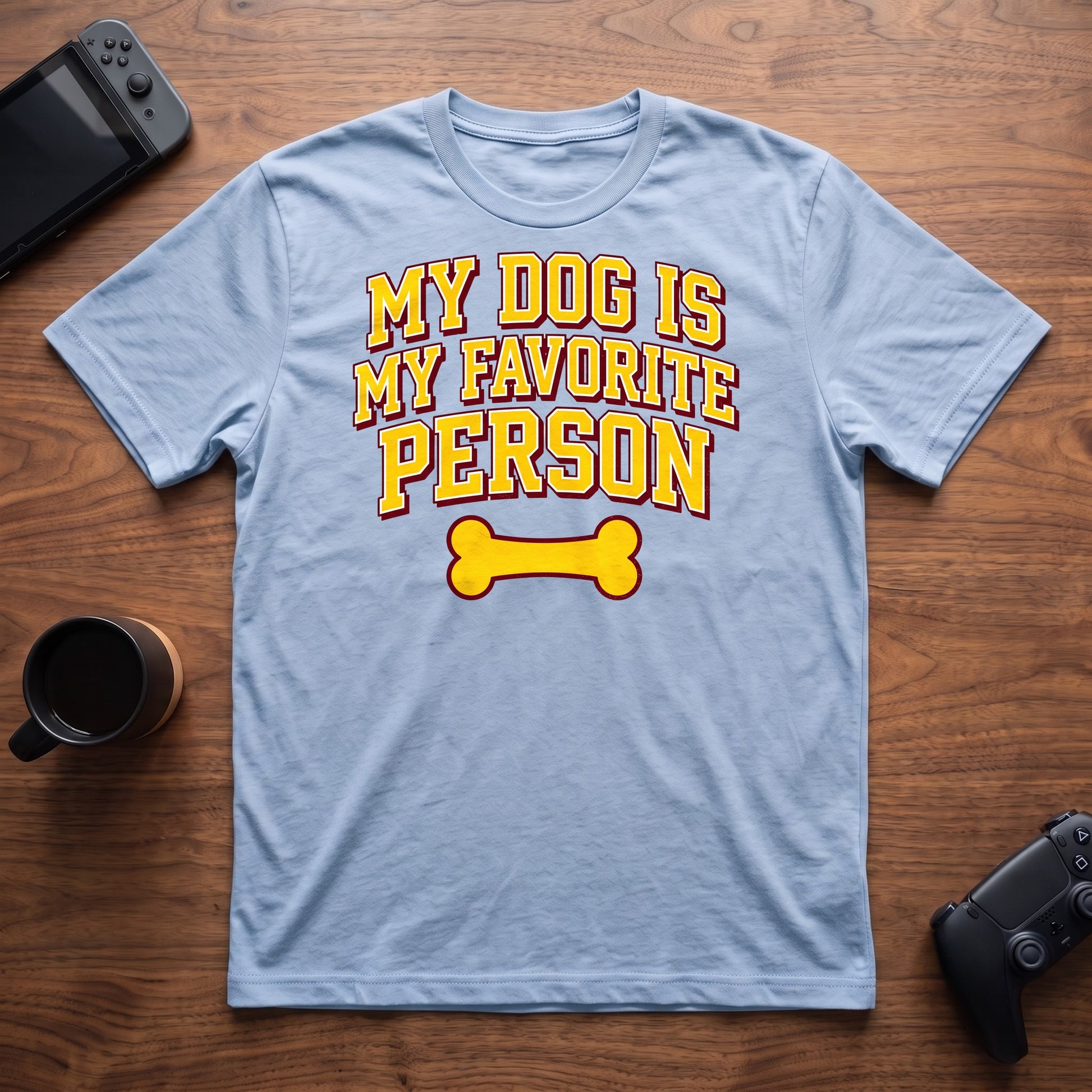 Dog Is My Fav T-Shirt - Light Blue