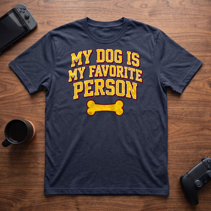 Dog Is My Fav T-Shirt - Navy