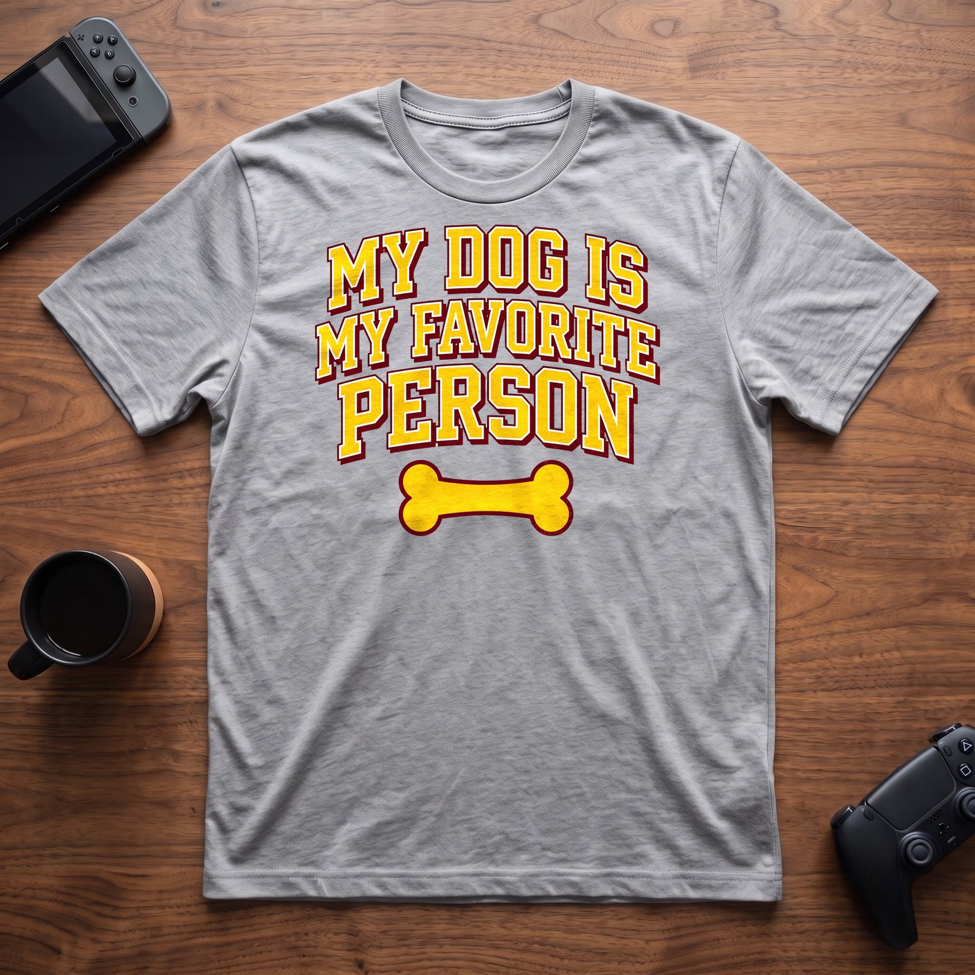Dog Is My Fav T-Shirt - Sport Grey