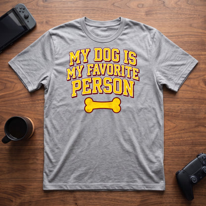 Dog Is My Fav T-Shirt - Sport Grey