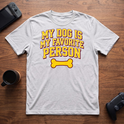 Dog Is My Fav T-Shirt - White