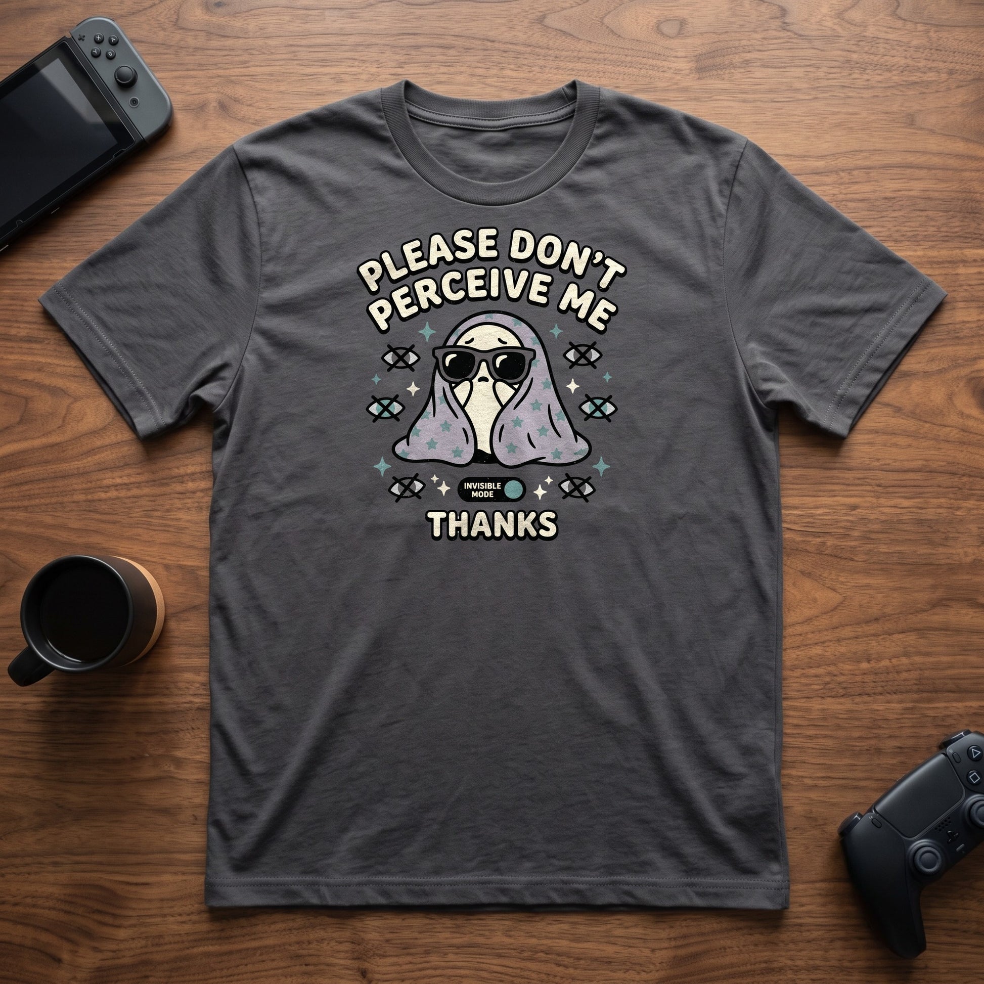 Don't Perceive Me T-Shirt - Charcoal