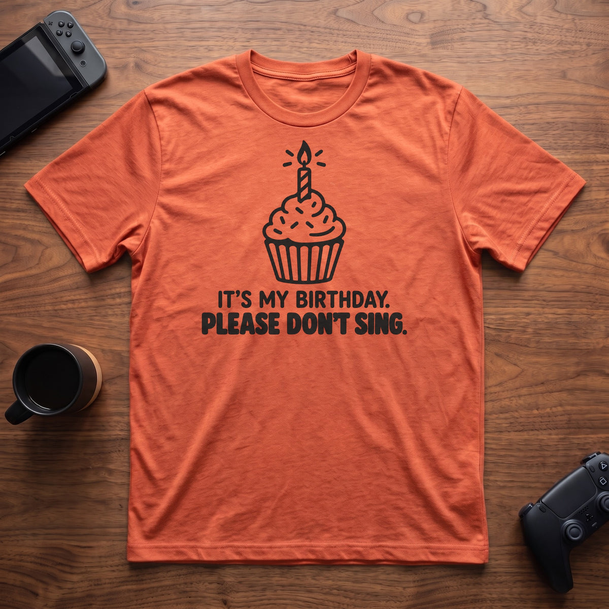Don't Sing T-Shirt - Heather Orange