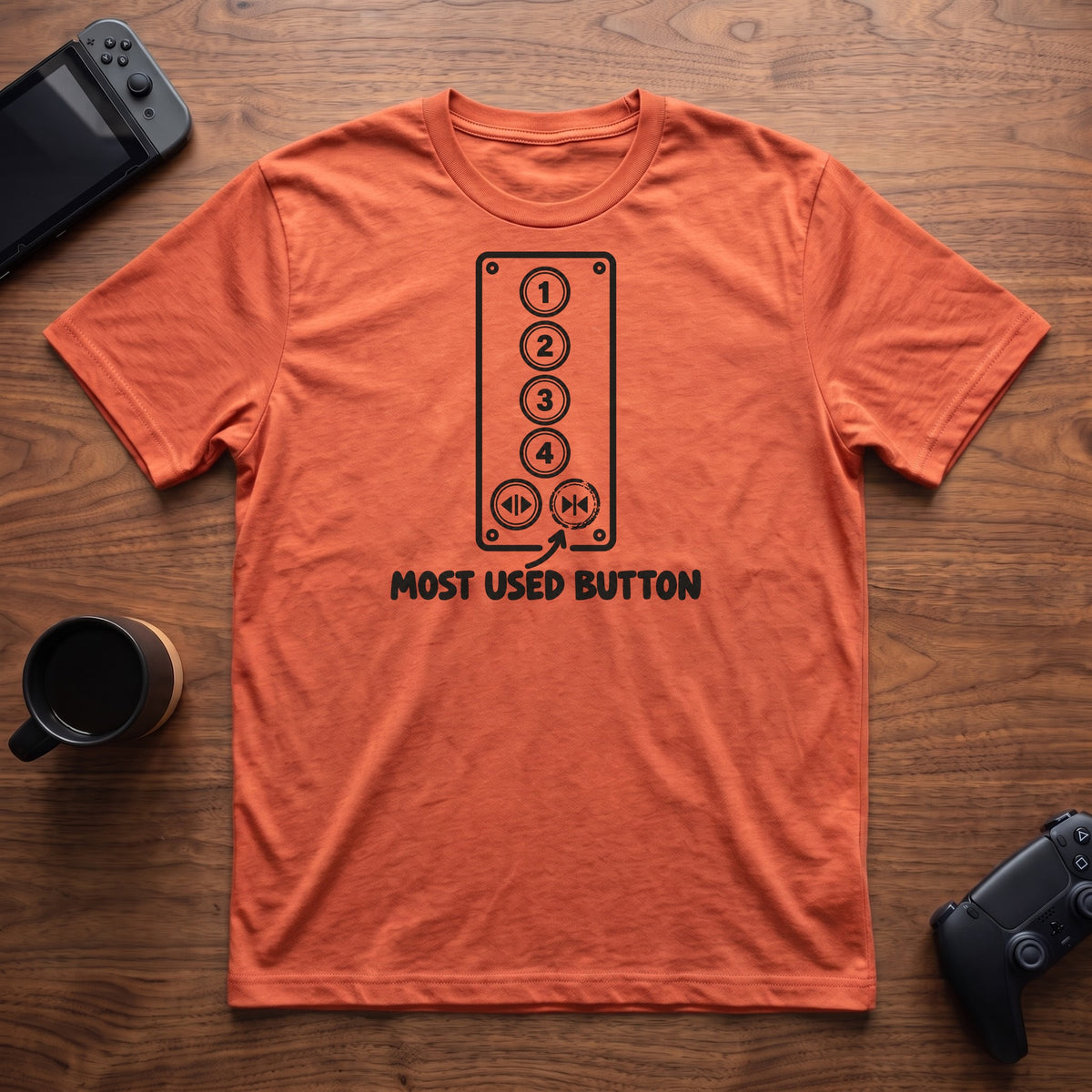 Door Close T-Shirt - Heather Orange