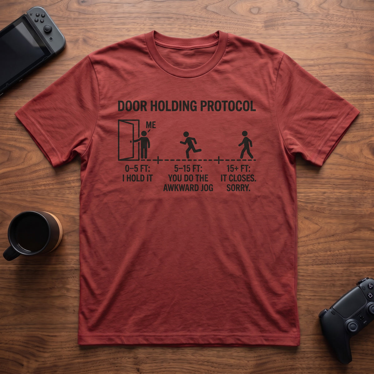 Door Protocol T-Shirt - Red