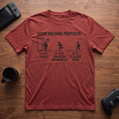 Door Protocol T-Shirt - Red