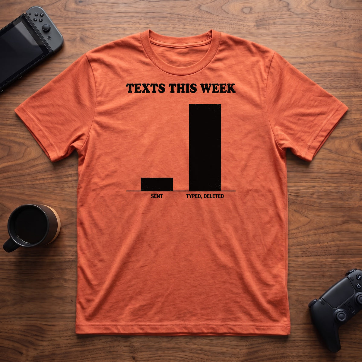Drafts T-Shirt - Heather Orange