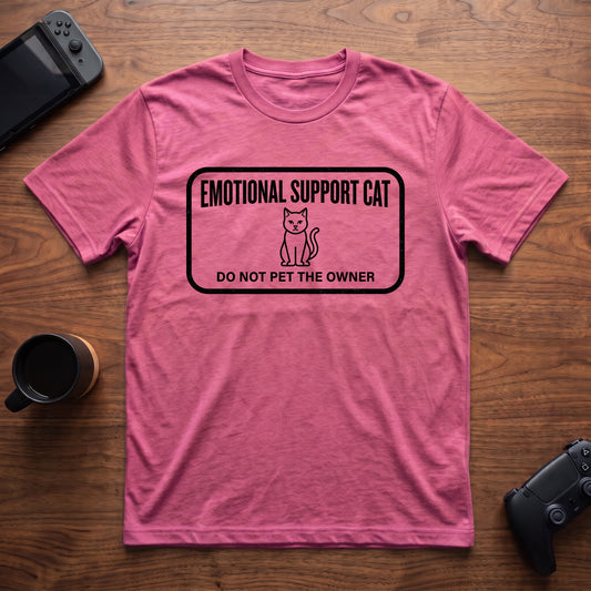 Emotional Support Cat T-Shirt - Heather Berry