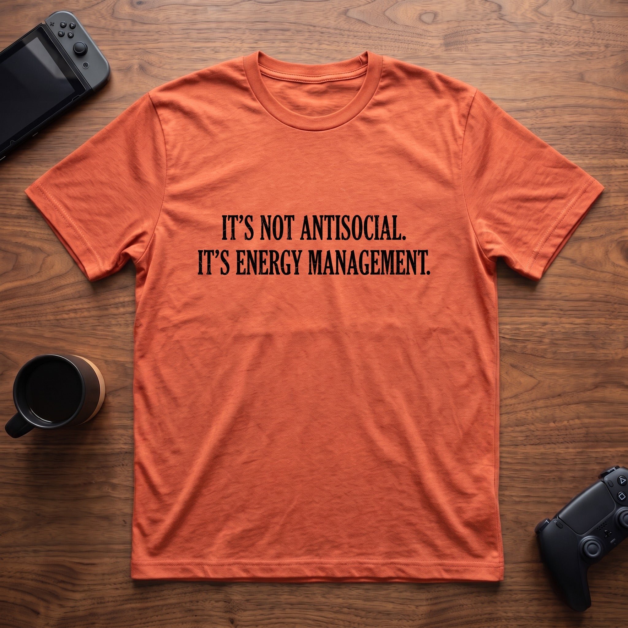 energy-management-t-shirt - Heather Orange