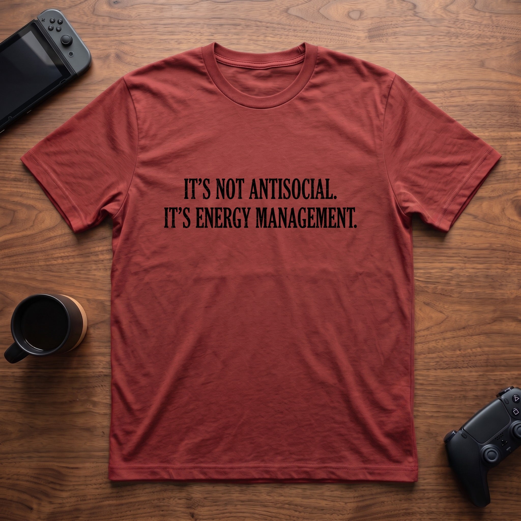 energy-management-t-shirt - Red
