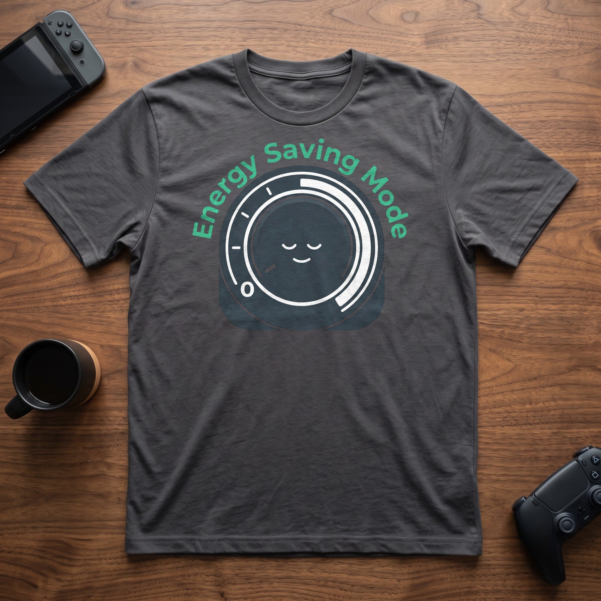 Energy Saving Mode T-Shirt - Charcoal