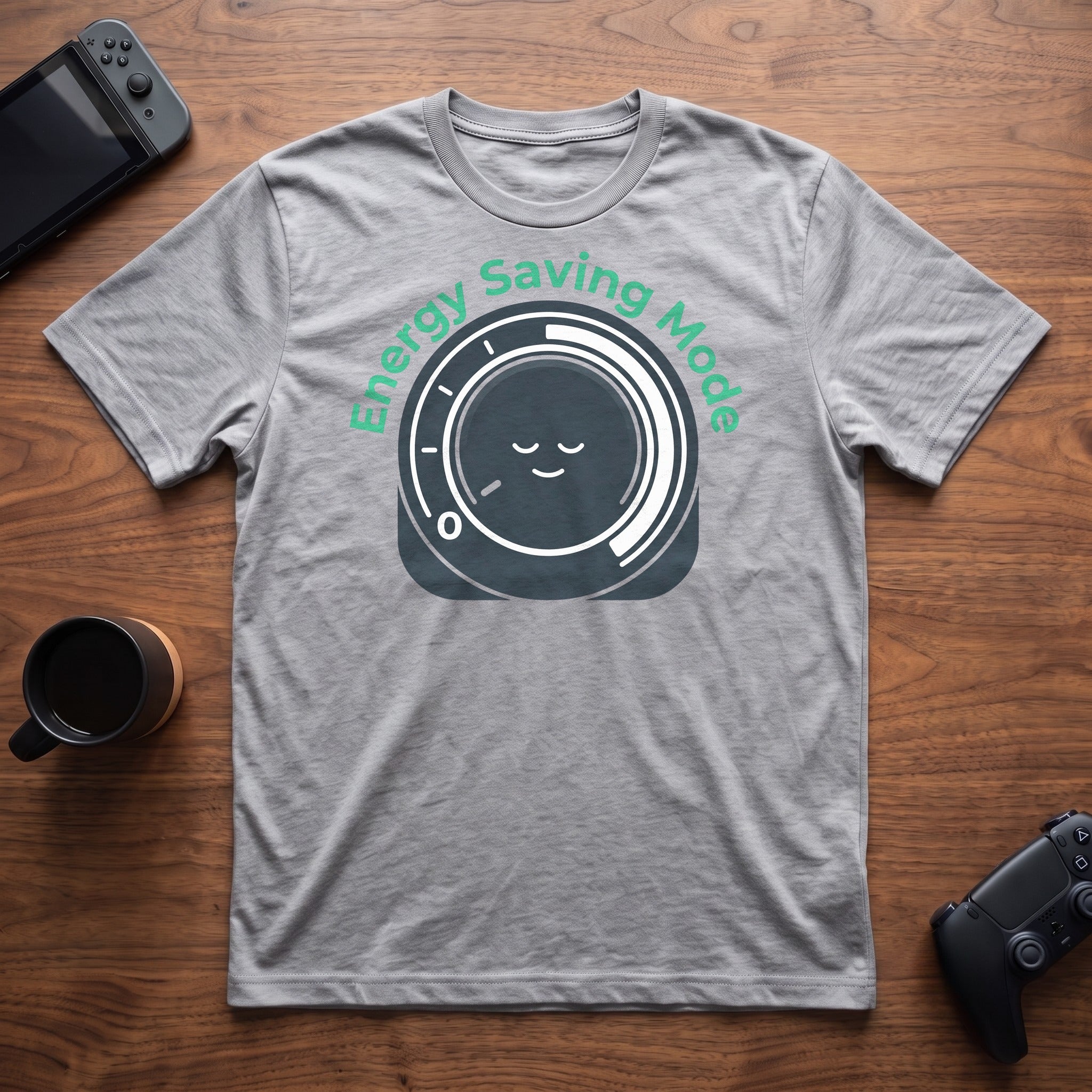 Energy Saving Mode T-Shirt - Sport Grey