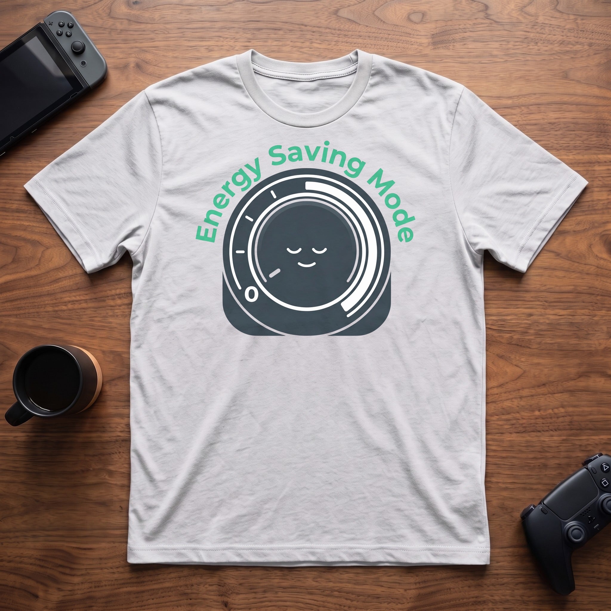 Energy Saving Mode T-Shirt - White