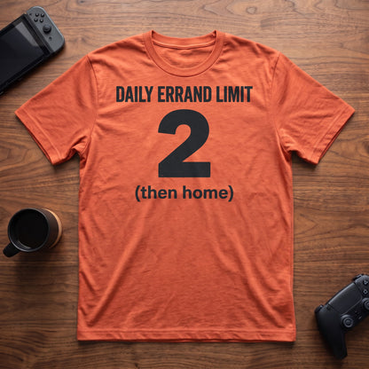 Errand Limit T-Shirt - Heather Orange